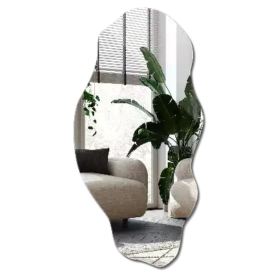 Odd shaped mirror wall original decoration