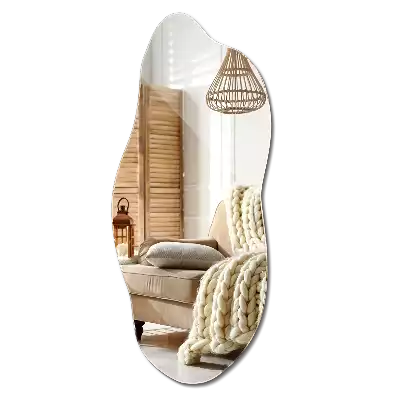 Organic shaped mirror an impressive addition