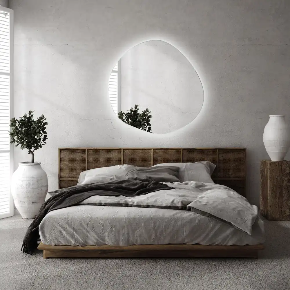 Irregular led mirror cloud-shaped