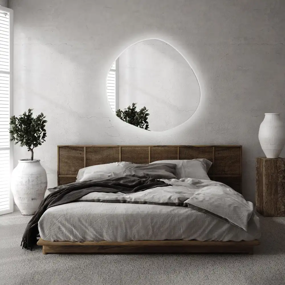 Irregular led mirror cloud-shaped