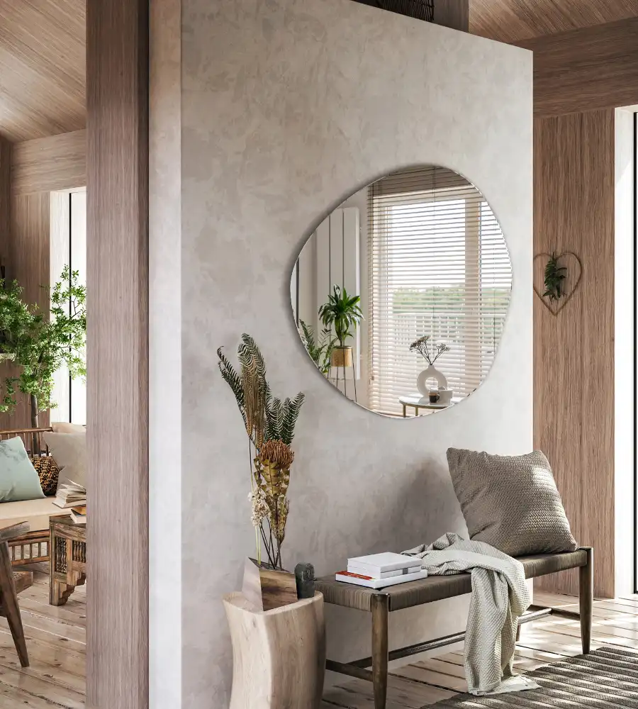 Irregular mirror cloud-shaped mirror