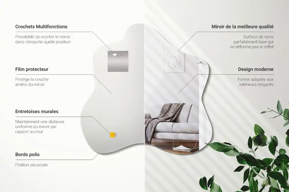 Irregular mirror splash