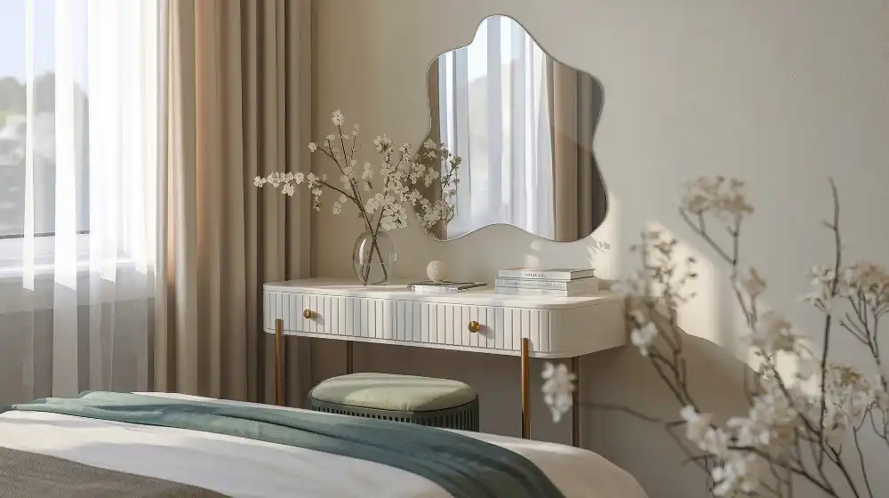 Irregular mirror splash