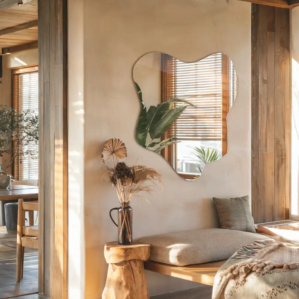 Irregular mirror splash