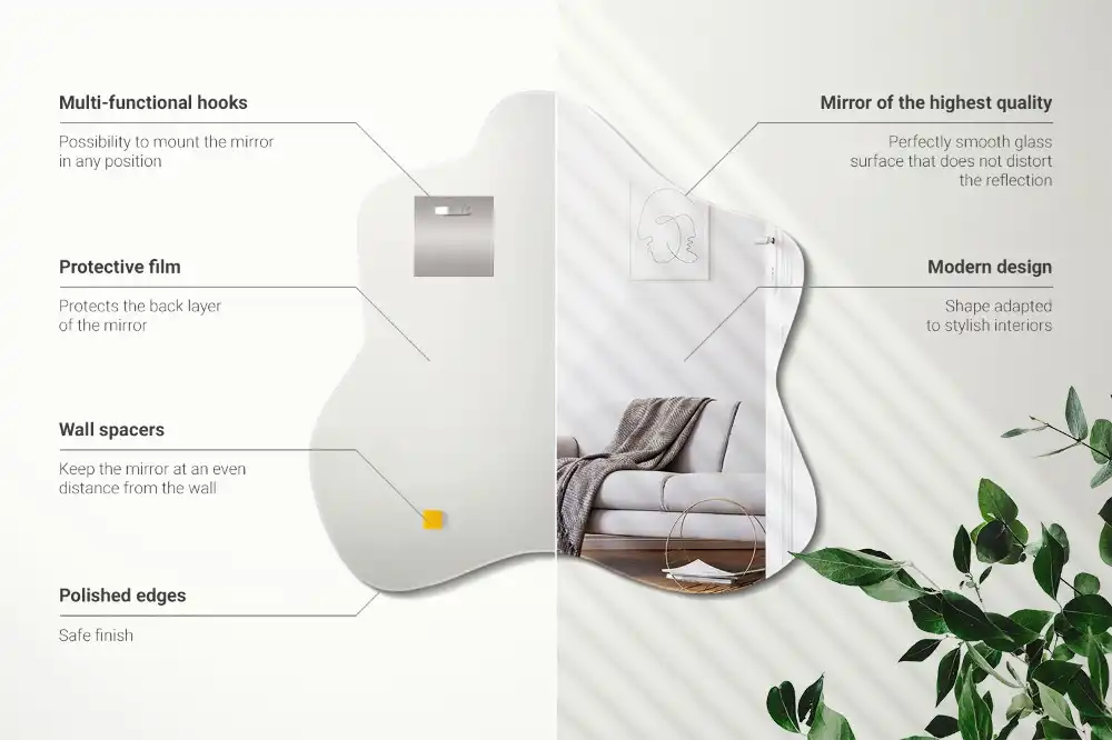 Irregular mirror splash