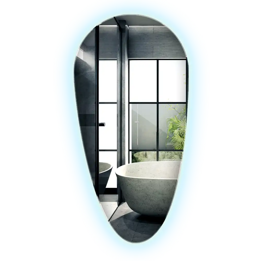 Teardrop led mirror unique