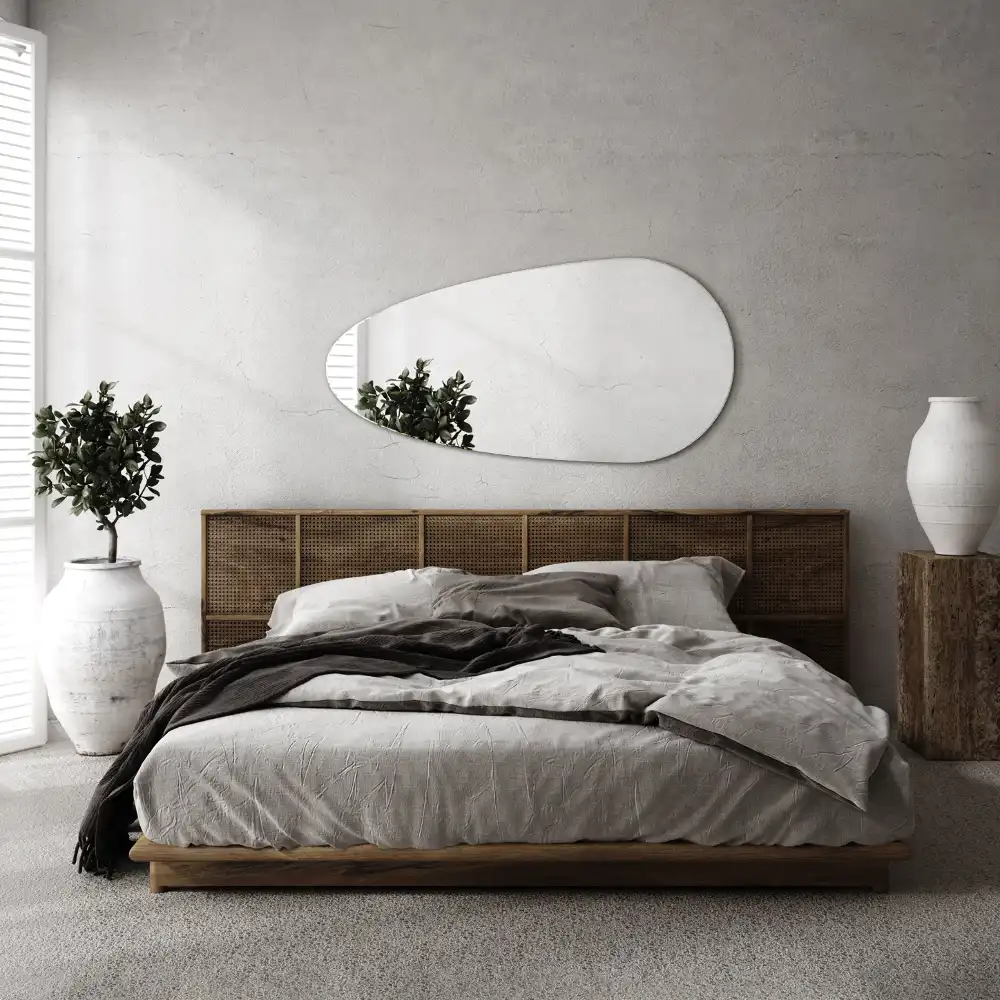 Drop shape mirror irregular