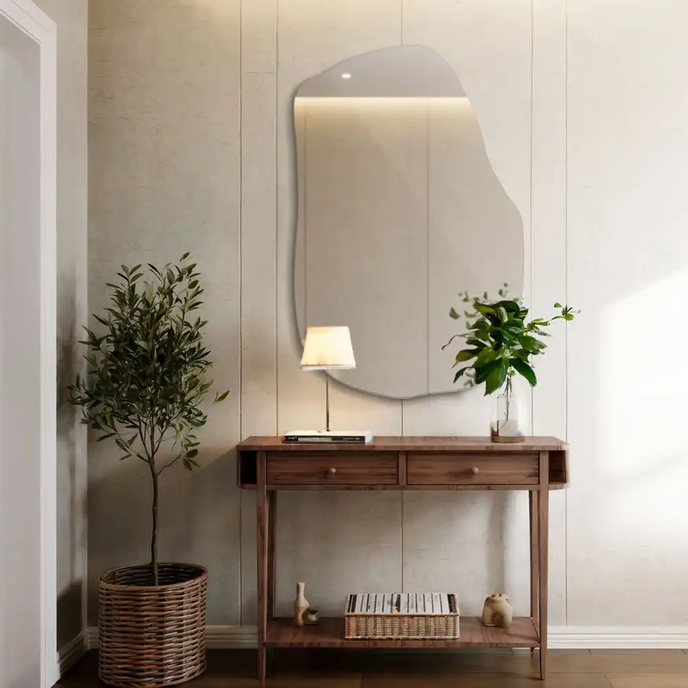 Unusual shaped mirror unique