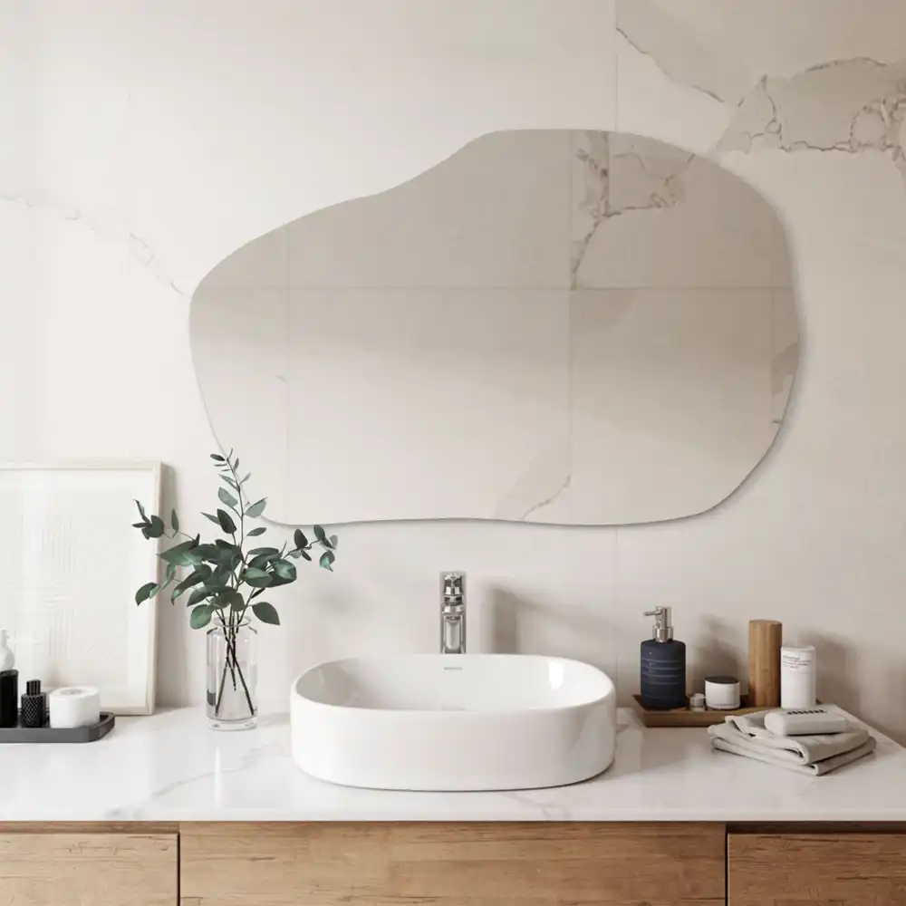 Unusual shaped mirror unique