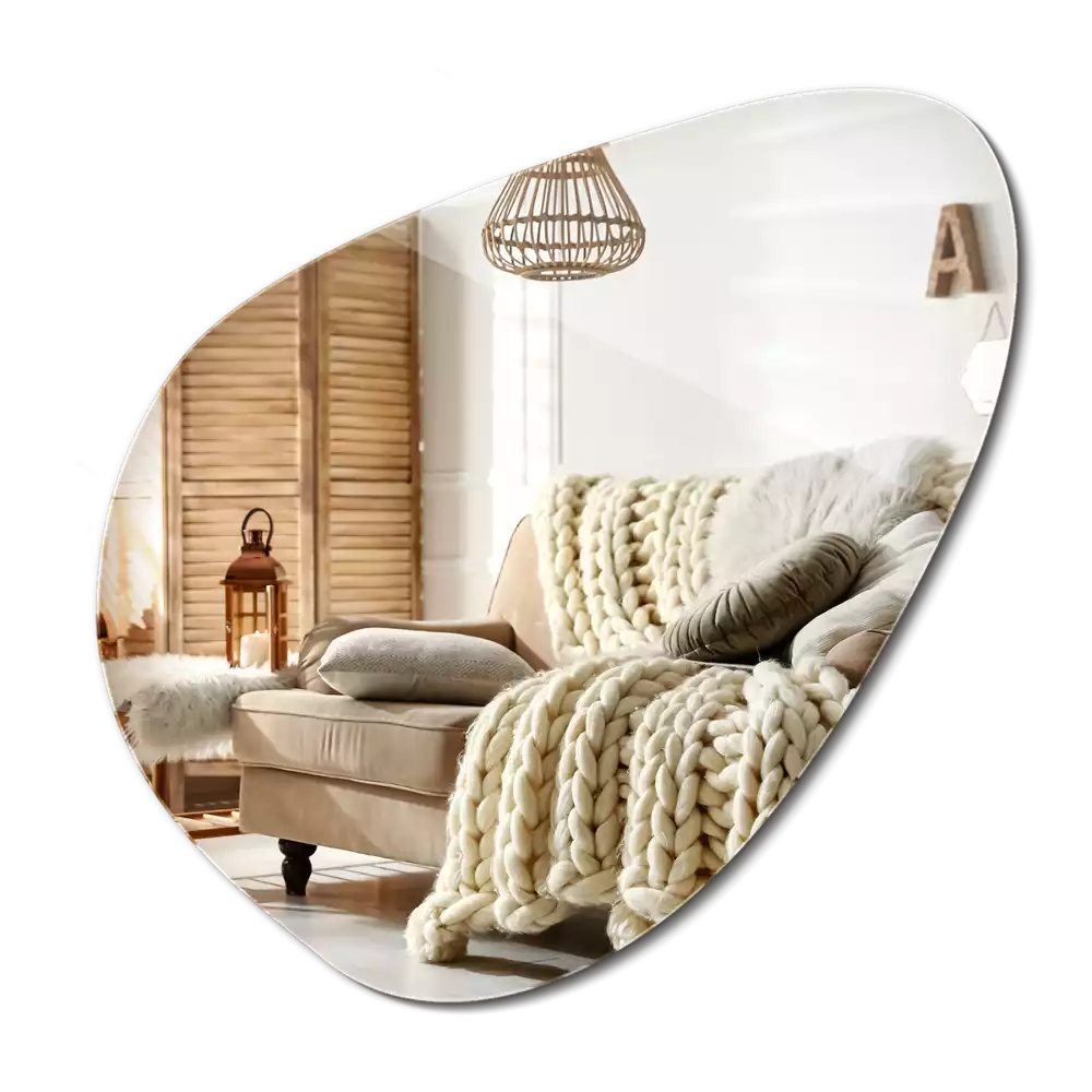 Organic mirror decorative wall
