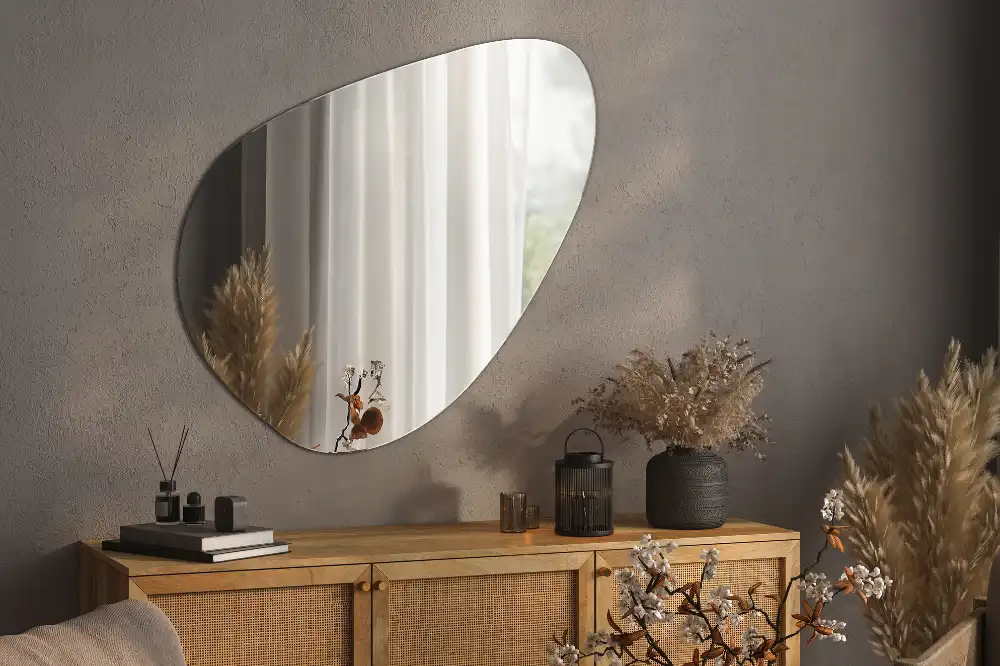 Organic mirror decorative wall
