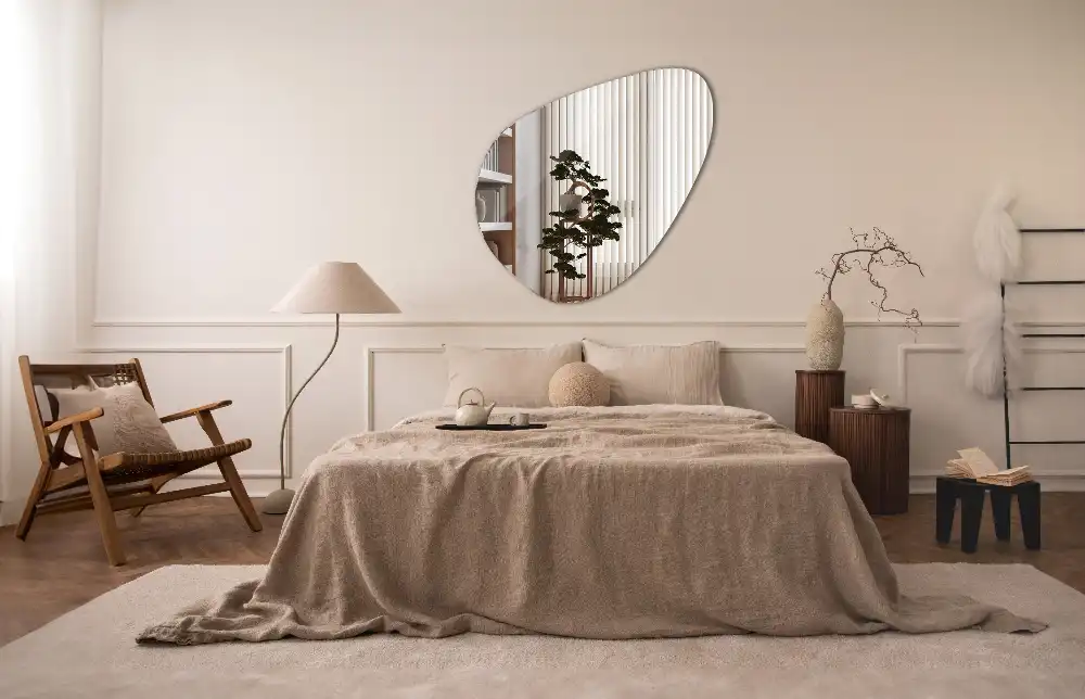 Organic mirror decorative wall