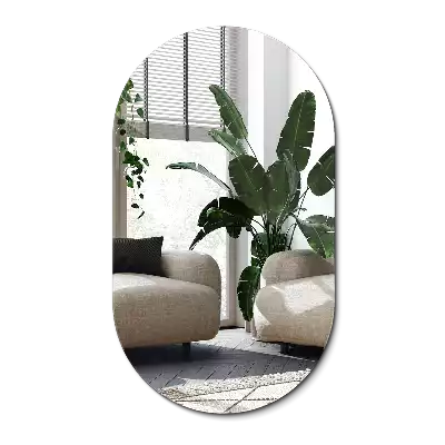 Oval full length mirror classic hanging