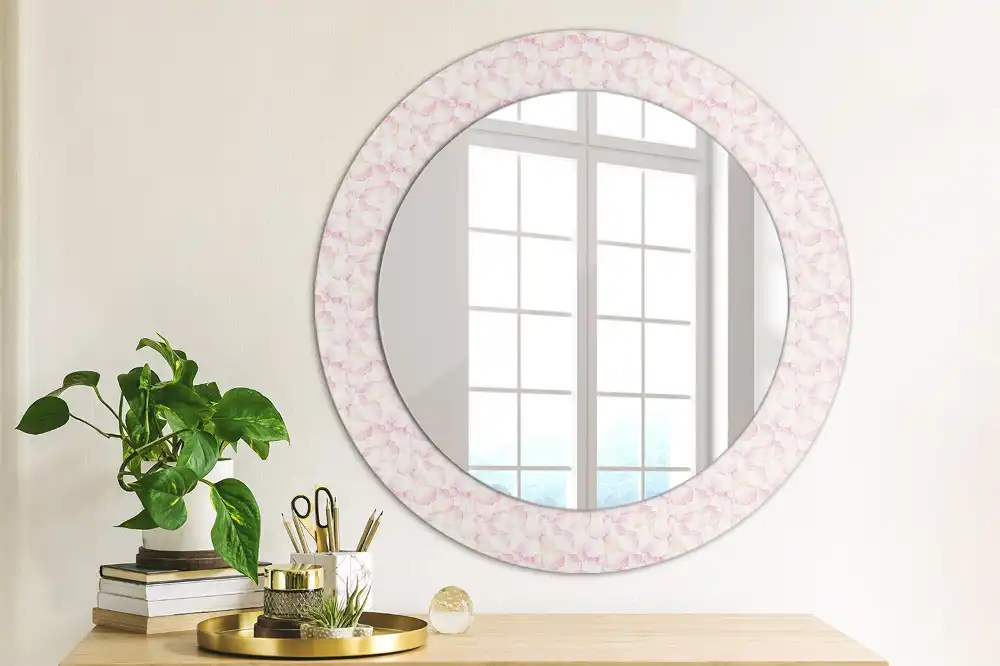 Round decorative mirror Flower petals