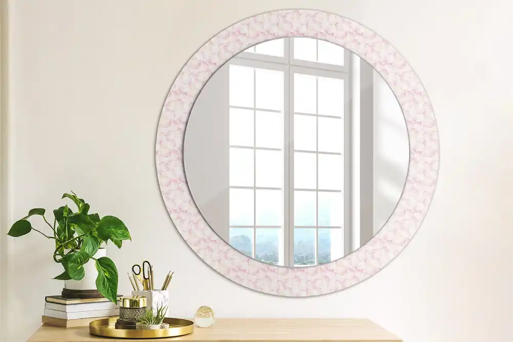 Round decorative mirror Flower petals