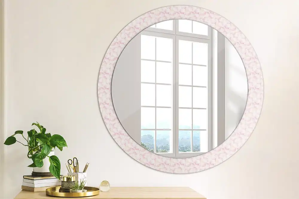 Round decorative mirror Flower petals