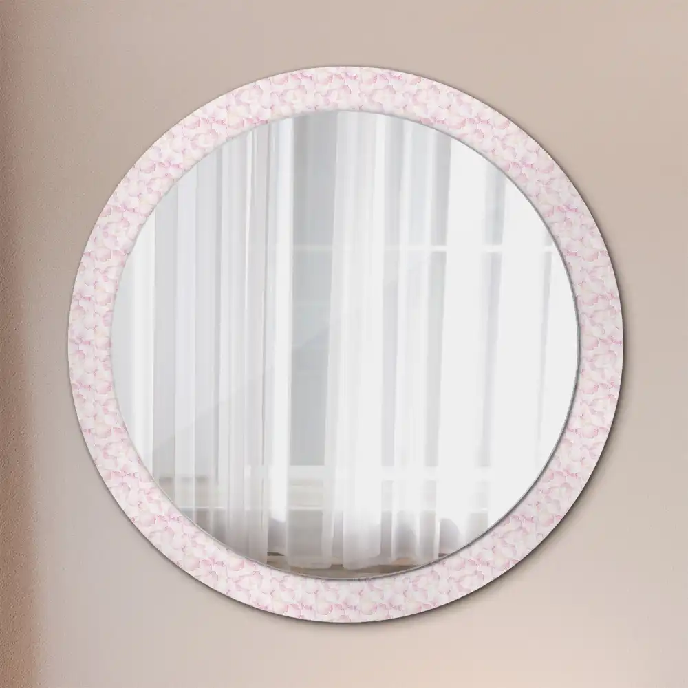 Round decorative mirror Flower petals