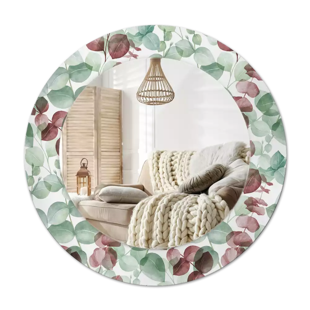 Round wall mirror decor Eucalyptus