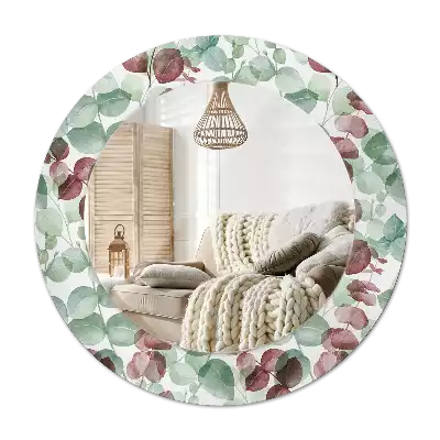 Round wall mirror decor Eucalyptus