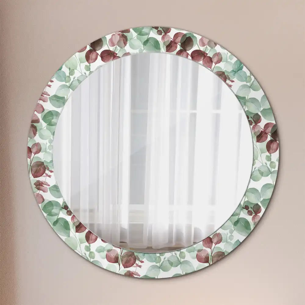 Round wall mirror decor Eucalyptus
