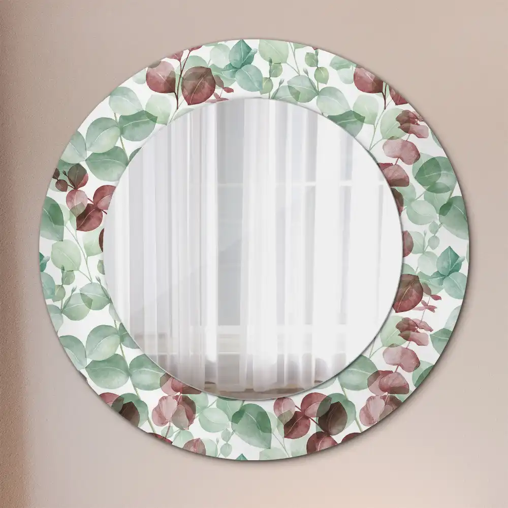 Round wall mirror decor Eucalyptus