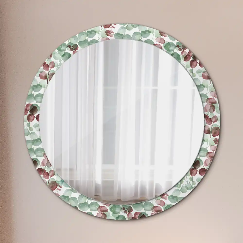 Round wall mirror decor Eucalyptus