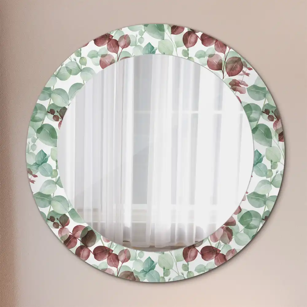 Round wall mirror decor Eucalyptus