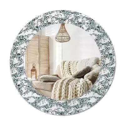 Round wall mirror decor Clouds
