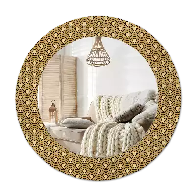 Round decorative mirror Retro pattern