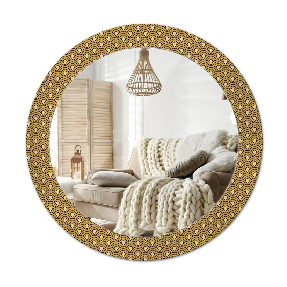 Round decorative mirror Retro pattern