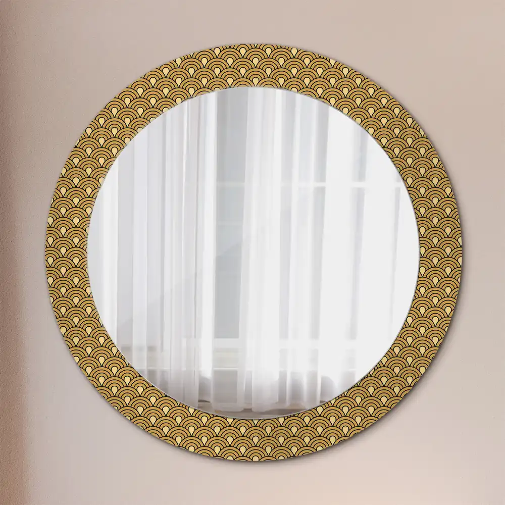 Round decorative mirror Retro pattern