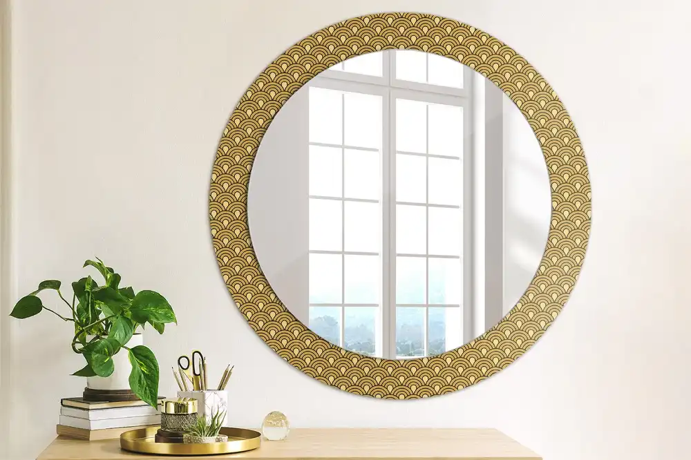 Round decorative mirror Retro pattern