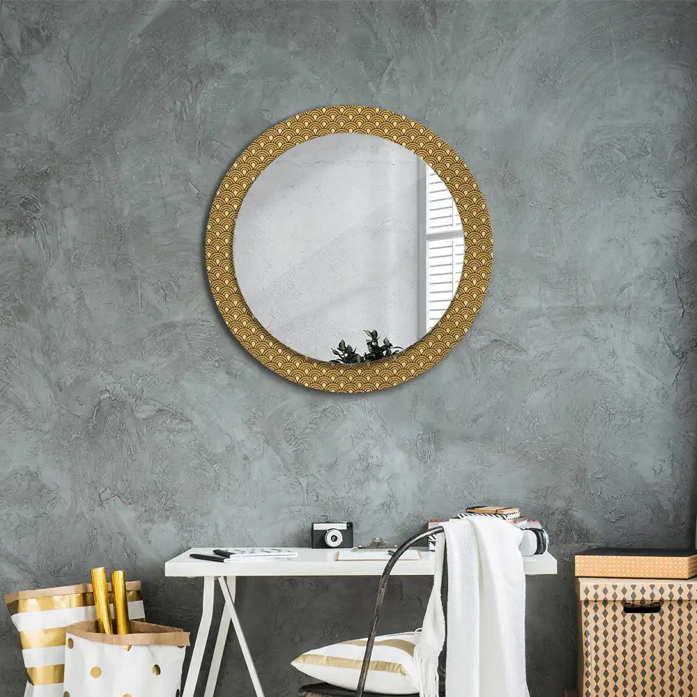 Round decorative mirror Retro pattern