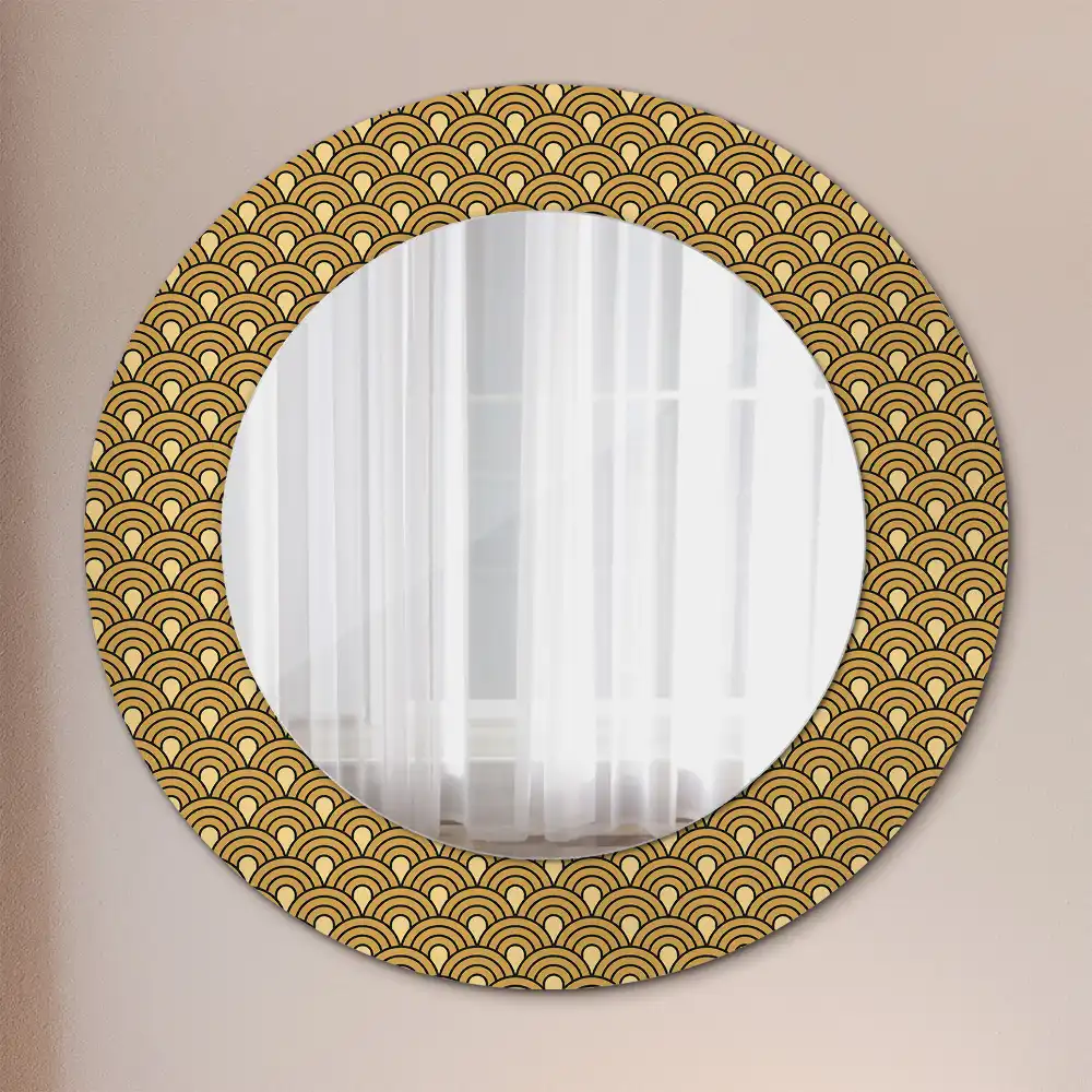 Round decorative mirror Retro pattern
