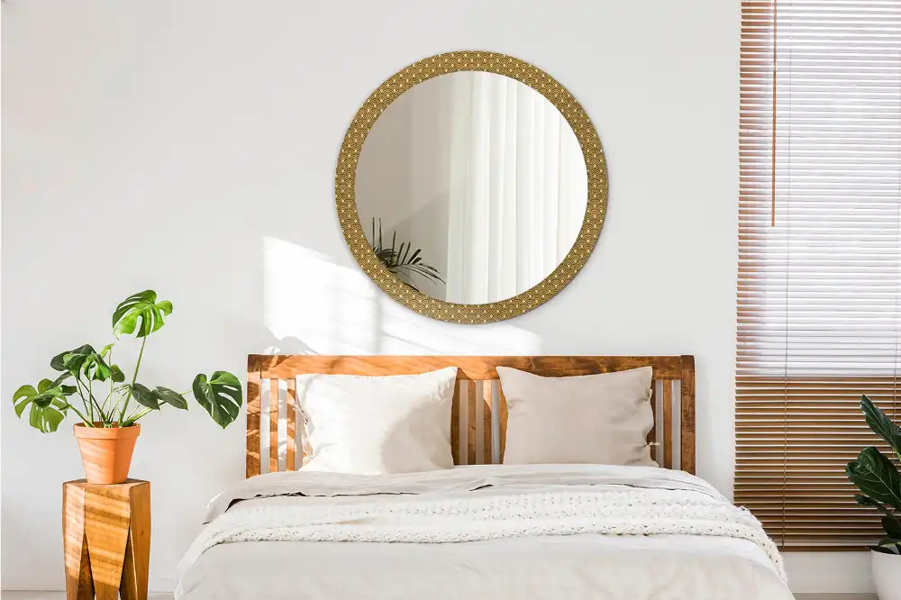 Round decorative mirror Retro pattern