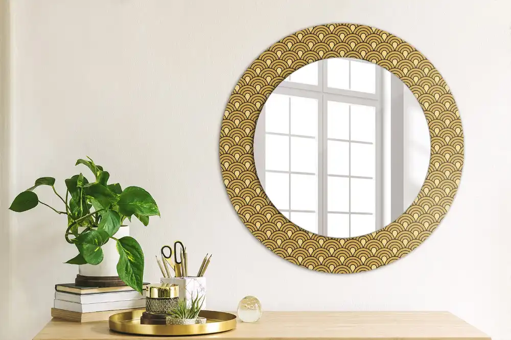 Round decorative mirror Retro pattern