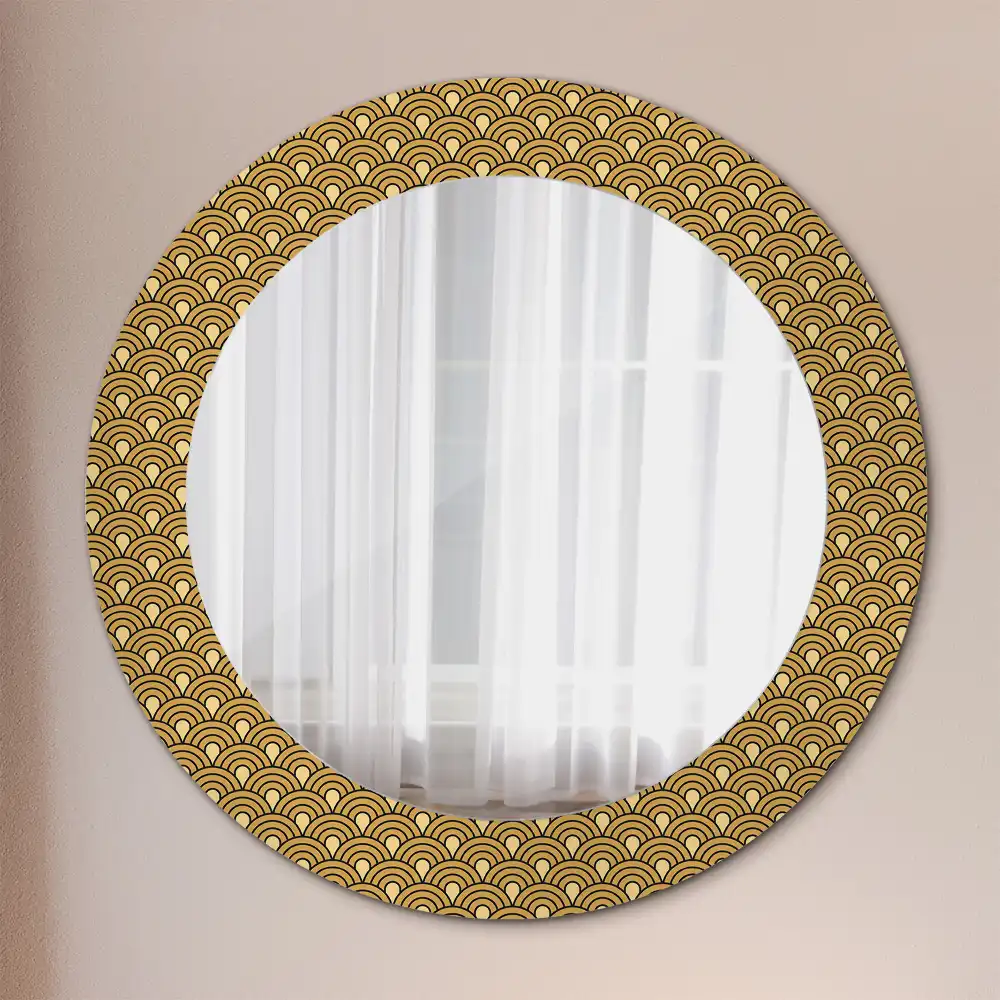 Round decorative mirror Retro pattern