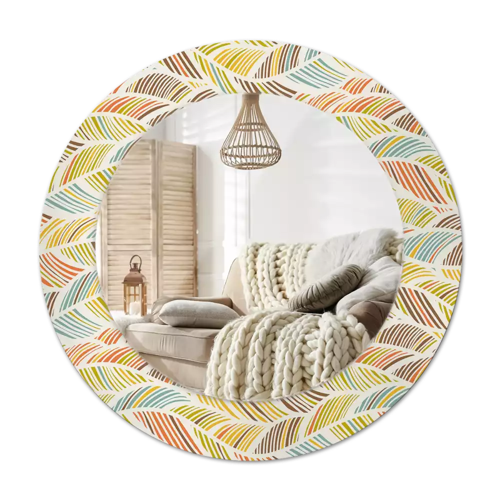 Round decorative mirror Abstract