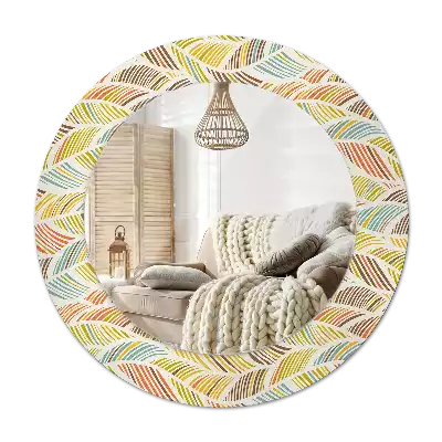Round decorative mirror Abstract