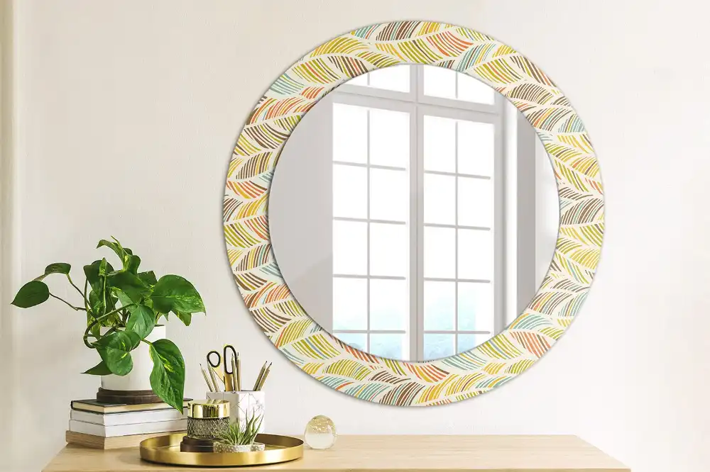 Round decorative mirror Abstract