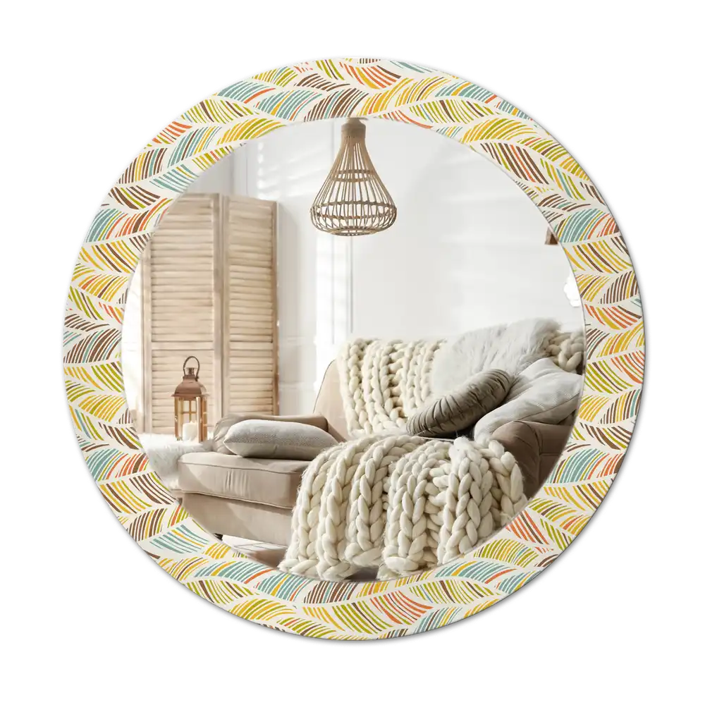 Round decorative mirror Abstract
