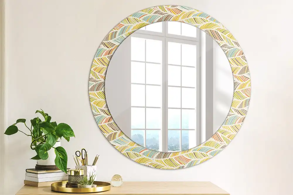 Round decorative mirror Abstract