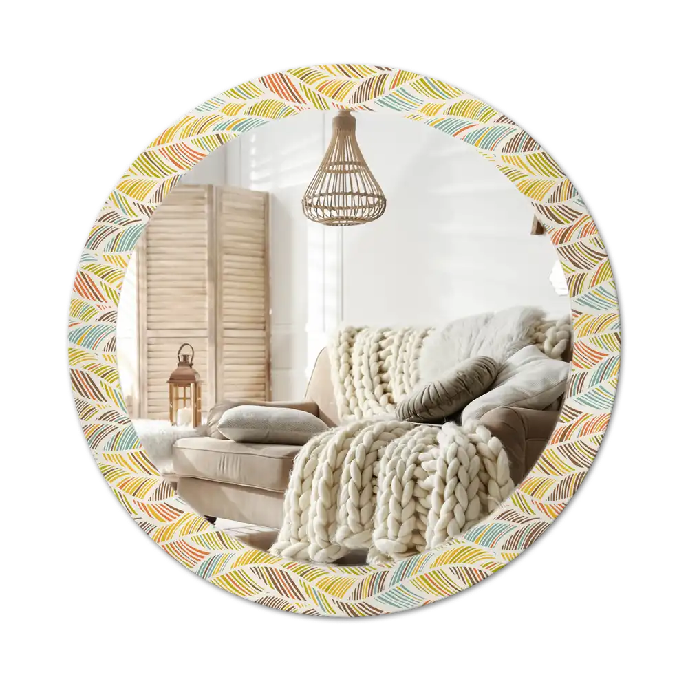 Round decorative mirror Abstract
