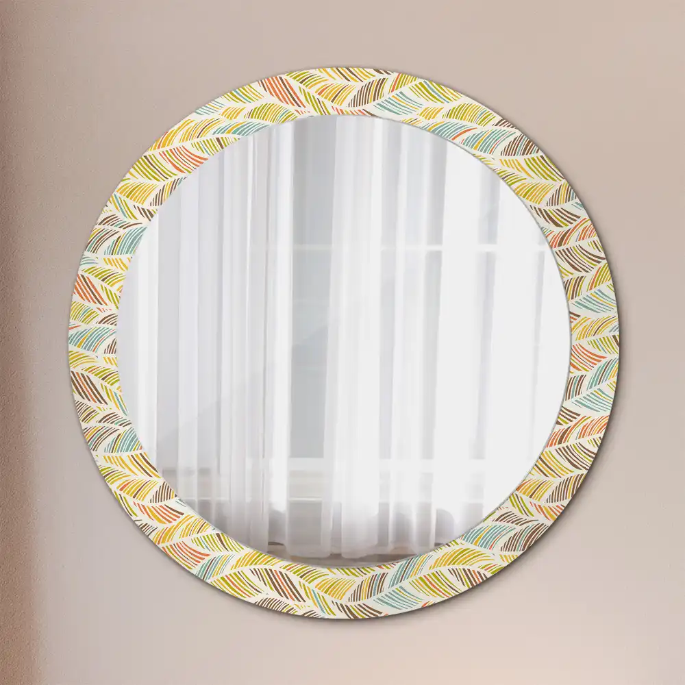 Round decorative mirror Abstract