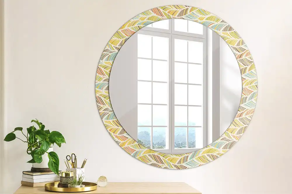 Round decorative mirror Abstract