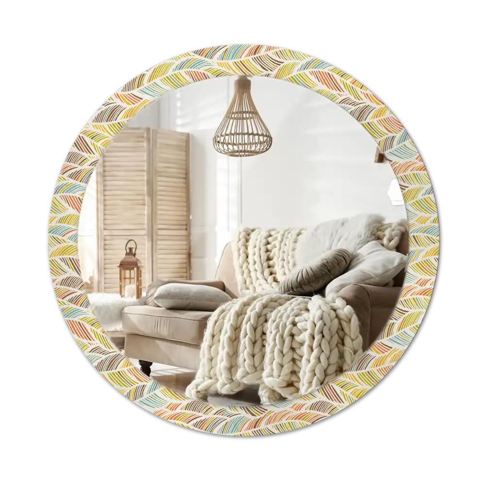 Round decorative mirror Abstract