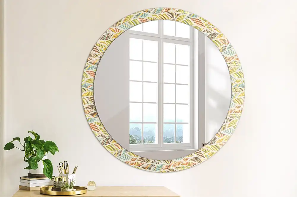 Round decorative mirror Abstract
