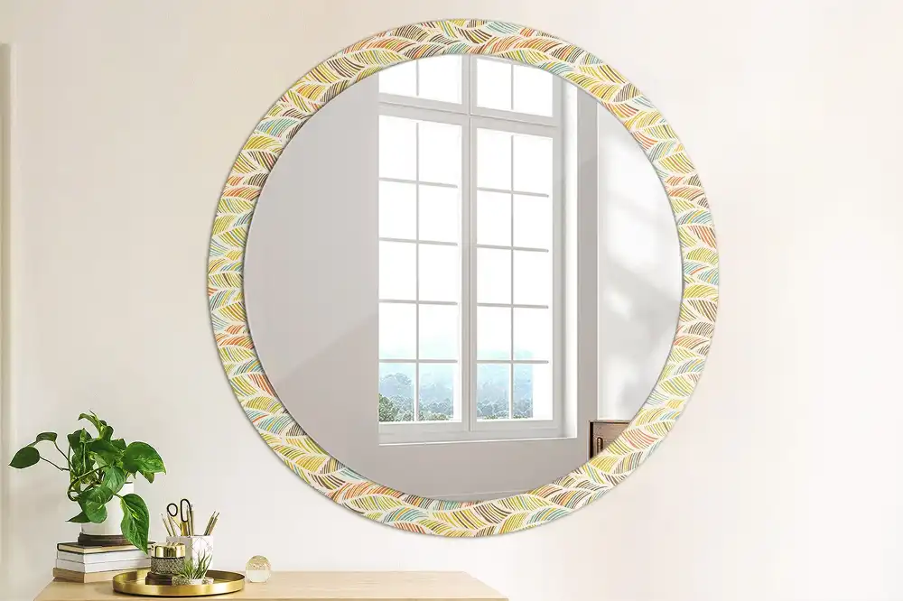 Round decorative mirror Abstract