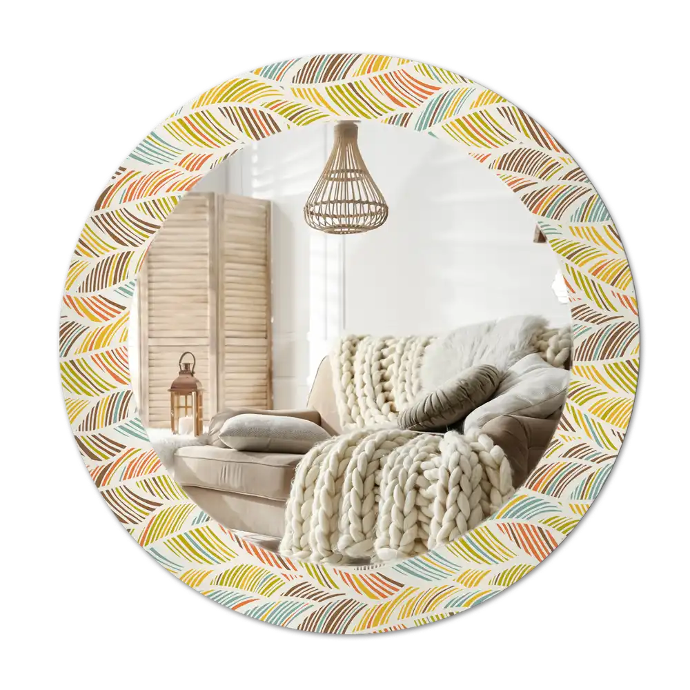 Round decorative mirror Abstract