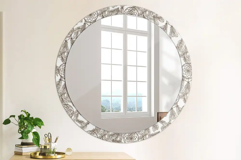 Round wall mirror decor Dream catcher